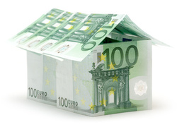 Normal_huis_100_euro_biljet_geld_hypotheek