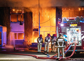 Brand in loods